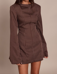 Elegant Structured Mini Dress.