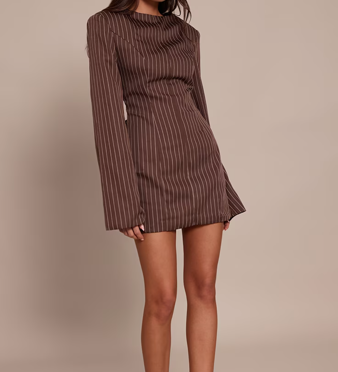 Elegant Structured Mini Dress.