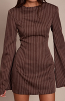 Elegant Structured Mini Dress.
