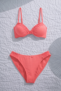 Coral Bikini Set.