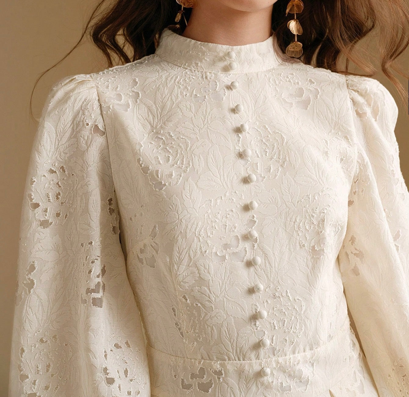 Ivory Lace Dress.