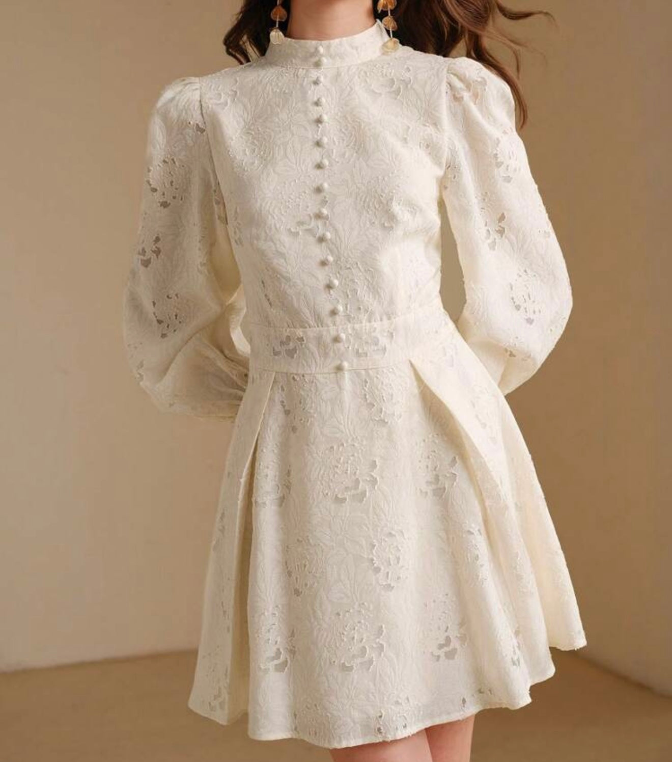 Ivory Lace Dress.
