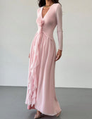 Pink Long Dress.