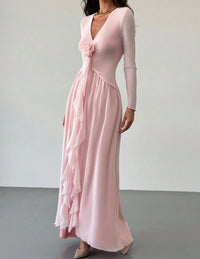 Pink Long Dress.