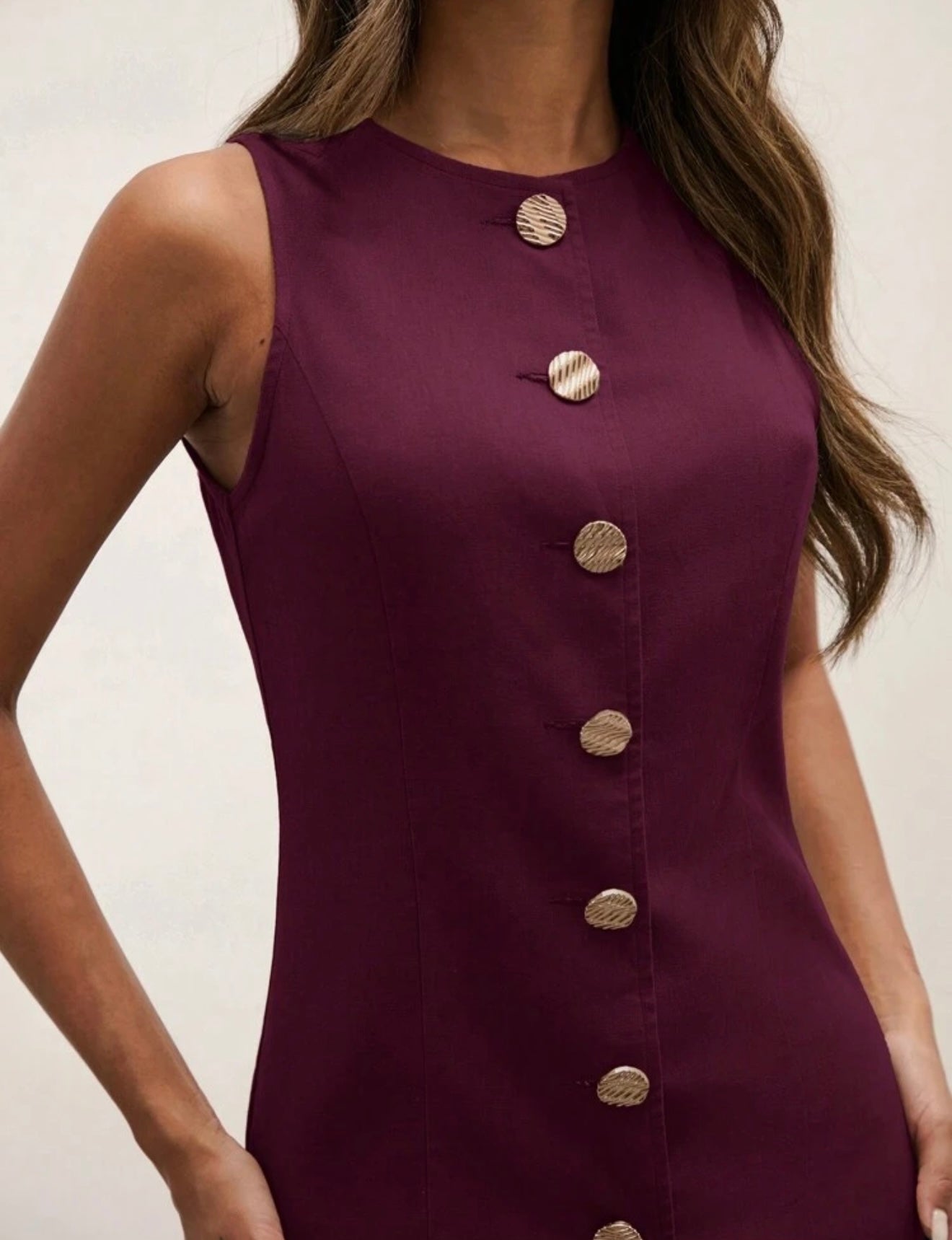 Burgundy Mini Dress.