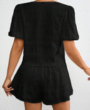 Black Two-Piece Set.