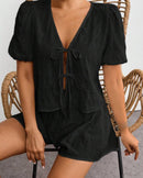 Black Two-Piece Set.