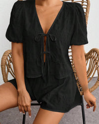 Black Two-Piece Set.