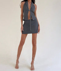 Grey Belted Set.