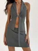 Grey Belted Set.