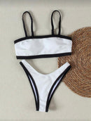 Black & White Sporty Bikini Set.