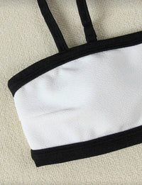Black & White Sporty Bikini Set.