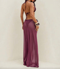 Island Orchid Three-Piece Bikini Set.