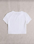 Coquette Style Graphic Crop.