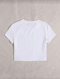 Coquette Style Graphic Crop.