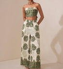 Tropical Breeze Printed Two-Piece Set.