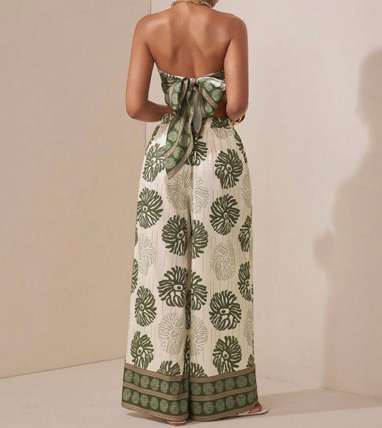 Tropical Breeze Printed Two-Piece Set.