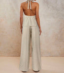 Olive Breeze Striped Set.