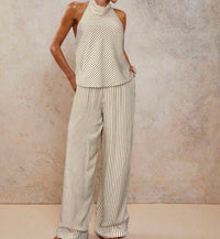Olive Breeze Striped Set.