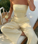 Lemon Stripe Summer Set.
