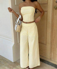 Lemon Stripe Summer Set.